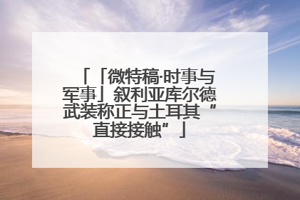 「微特稿·时事与军事」叙利亚库尔德武装称正与土耳其“直接接触”