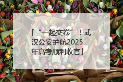 “一起交卷”！武汉公安护航2025年高考顺利收官