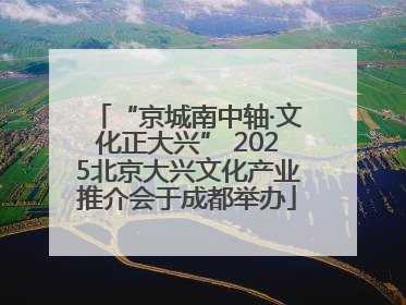 “京城南中轴·文化正大兴” 2025北京大兴文化产业推介会于成都举办