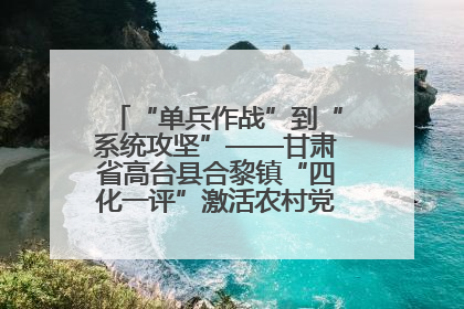 “单兵作战”到“系统攻坚”——甘肃省高台县合黎镇“四化一评”激活农村党员管理新引擎