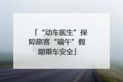 “动车医生”保障旅客“端午”假期乘车安全