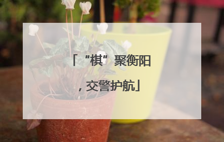 “棋”聚衡阳，交警护航
