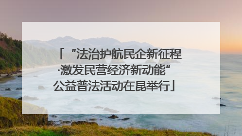 “法治护航民企新征程·激发民营经济新动能”公益普法活动在昆举行
