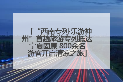 “西南专列·乐游神州”首趟旅游专列抵达宁夏固原 800余名游客开启清凉之旅