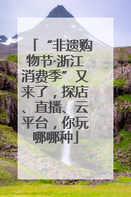 “非遗购物节·浙江消费季”又来了，探店、直播、云平台，你玩哪哪种
