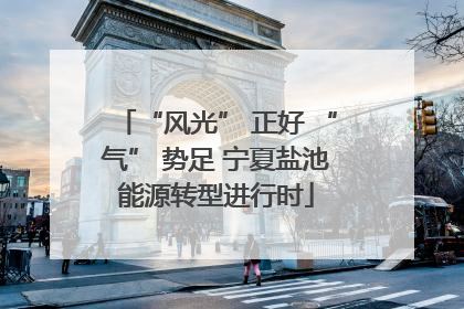 “风光” 正好 “气” 势足 宁夏盐池能源转型进行时