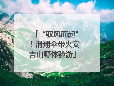 “驭风而起”！滑翔伞带火安吉山野体验游