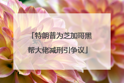 特朗普为芝加哥黑帮大佬减刑引争议