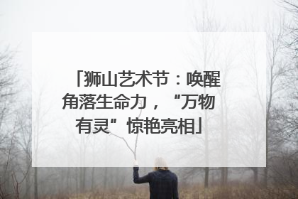 狮山艺术节：唤醒角落生命力，“万物有灵”惊艳亮相