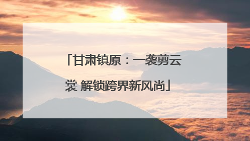 甘肃镇原：一袭剪云裳 解锁跨界新风尚