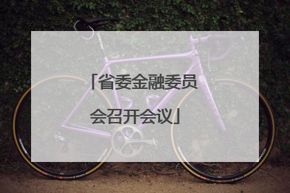 省委金融委员会召开会议