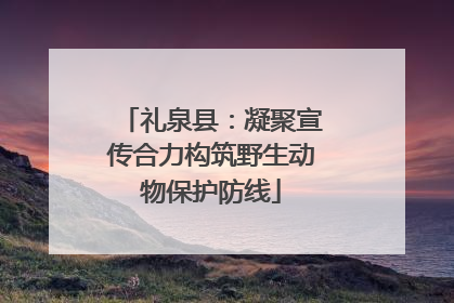 礼泉县：凝聚宣传合力构筑野生动物保护防线