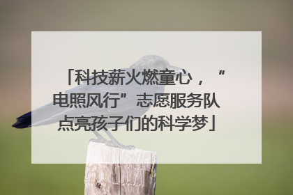 科技薪火燃童心，“电照风行”志愿服务队点亮孩子们的科学梦