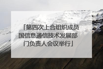第四次上合组织成员国信息通信技术发展部门负责人会议举行