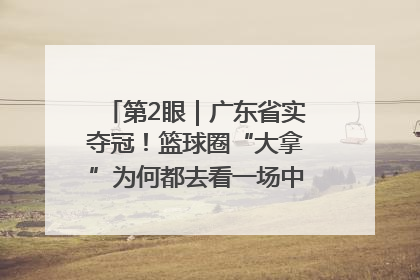 第2眼｜广东省实夺冠！篮球圈“大拿”为何都去看一场中学生比赛？
