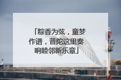 粽香为弦，童梦作谱，普陀这里奏响睦邻新乐章