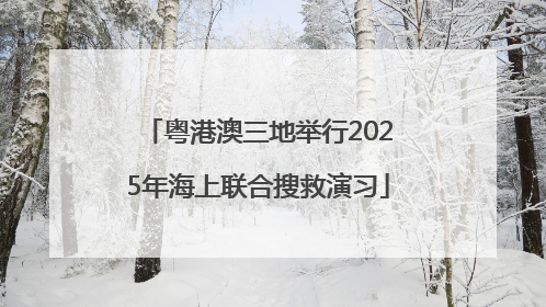 粤港澳三地举行2025年海上联合搜救演习