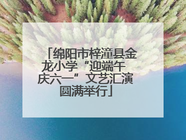 绵阳市梓潼县金龙小学“迎端午 庆六一”文艺汇演圆满举行