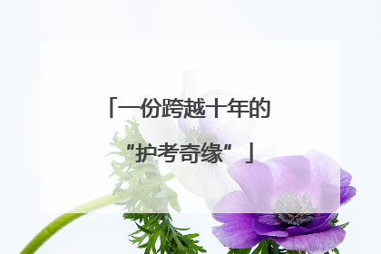一份跨越十年的“护考奇缘”