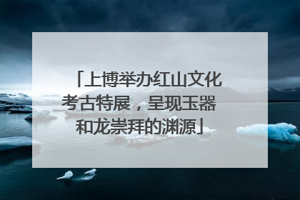 上博举办红山文化考古特展，呈现玉器和龙崇拜的渊源
