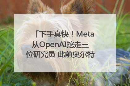 下手真快！Meta从OpenAI挖走三位研究员 此前奥尔特曼还曾出言嘲讽