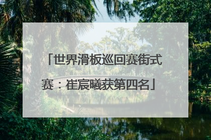 世界滑板巡回赛街式赛：崔宸曦获第四名