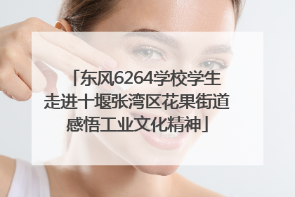 东风6264学校学生走进十堰张湾区花果街道感悟工业文化精神