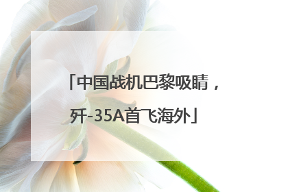 中国战机巴黎吸睛，歼-35A首飞海外