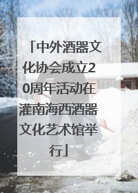 中外酒器文化协会成立20周年活动在灌南海西酒器文化艺术馆举行