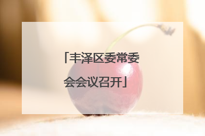 丰泽区委常委会会议召开