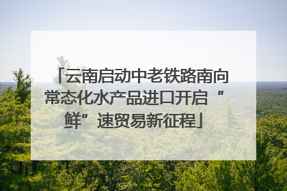 云南启动中老铁路南向常态化水产品进口开启“鲜”速贸易新征程
