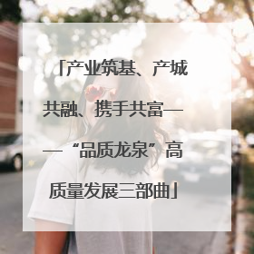 产业筑基、产城共融、携手共富——“品质龙泉”高质量发展三部曲
