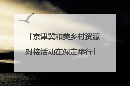 京津冀和美乡村资源对接活动在保定举行