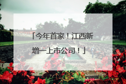 今年首家!江西新增一上市公司!