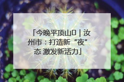 今晚平顶山⑬｜汝州市：打造新“夜”态 激发新活力