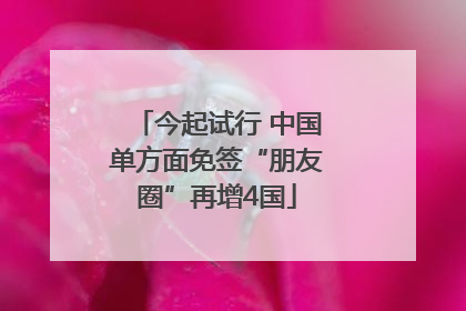 今起试行 中国单方面免签“朋友圈”再增4国