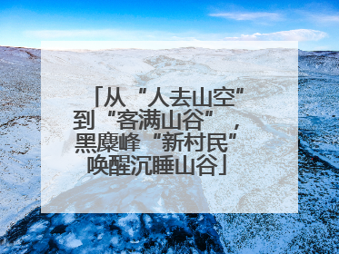 从“人去山空”到“客满山谷”，黑麋峰“新村民”唤醒沉睡山谷