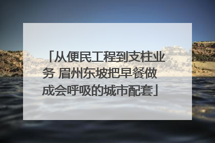 从便民工程到支柱业务 眉州东坡把早餐做成会呼吸的城市配套