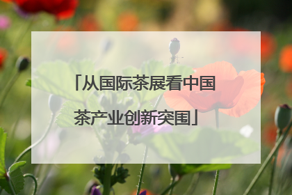 从国际茶展看中国茶产业创新突围