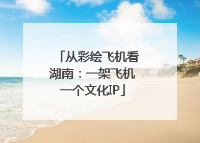 从彩绘飞机看湖南：一架飞机一个文化IP