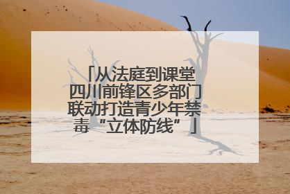 从法庭到课堂 四川前锋区多部门联动打造青少年禁毒“立体防线”