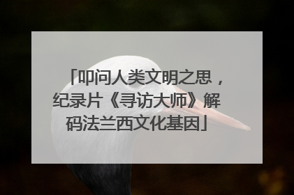 叩问人类文明之思，纪录片《寻访大师》解码法兰西文化基因