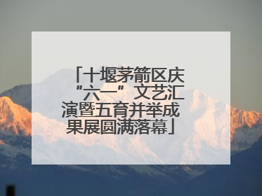 十堰茅箭区庆“六一”文艺汇演暨五育并举成果展圆满落幕