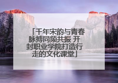千年宋韵与青春脉搏同频共振 开封职业学院打造行走的文化课堂