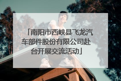 南阳市西峡县飞龙汽车部件股份有限公司赴台开展交流活动