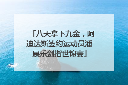 八天拿下九金，阿迪达斯签约运动员潘展乐剑指世锦赛