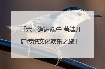 六一邂逅端午 萌娃开启传统文化欢乐之旅