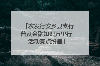 农发行安乡县支行普及金融知识万里行活动亮点纷呈