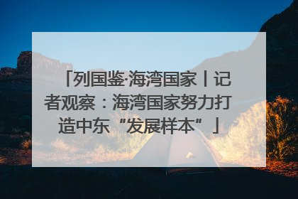 列国鉴·海湾国家丨记者观察：海湾国家努力打造中东“发展样本”
