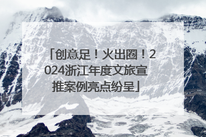 创意足！火出圈！2024浙江年度文旅宣推案例亮点纷呈